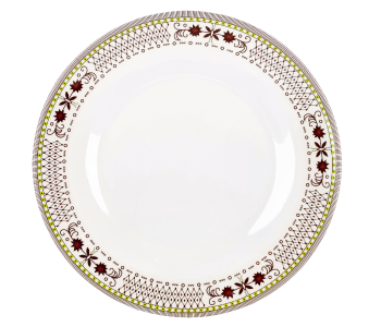 Delcasa DC1867 Melamineware 10 Inch Dinner Plate - White in UAE