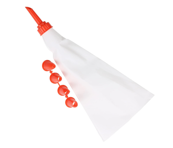 Delcasa DC2716 Icing Bag With Nozzles Set 5 Pieces - Red in UAE