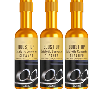 Bundle 2 PCs Set Boost Up Catalytic Converter Cleaner, Multipurpose Engine, Fuel And Exhaust System Deep Cleaner, Removal Booster For Petrol, Diesel, Hybrid Catalytic Converter Carbon Deposit 120ml in KSA