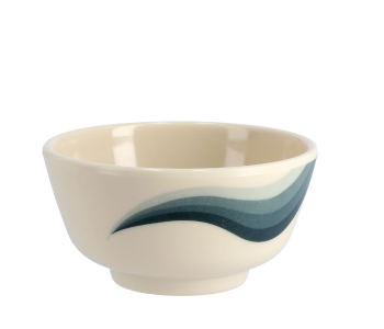Royalford RF8702 3.5Inch Melamine Ware Super Rays Round Bowl - Beige And Green in UAE