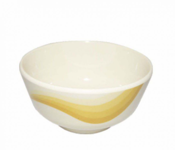 Royalford RF8049 3.5-inch Melamineware Super Rays Round Bowl - Yellow And White in UAE