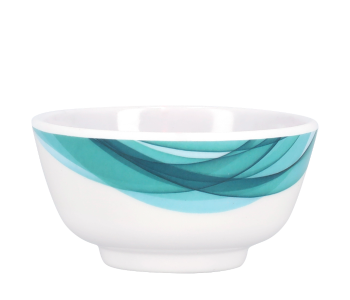 Royalford RF8700 3.5Inch Melamine Ware Super Rays Round Bowl - Beige And Blue in UAE