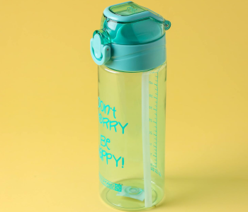 Royalford RF11107 600ml Water Bottle BPA Free Plastic Bottle With One Press Open Lid - Green in UAE