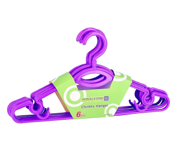 Royalford RF982Pn 6 Piece Hanger Set - Purple in UAE