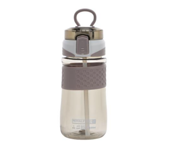 Royalford RF11106 550ml Water Bottle BPA Free Plastic Bottle With One Press Open Lid - Grey in UAE