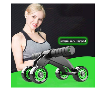 4 Wheel Ab Roller Balanced Pro Advance Wheel Roller Abdominal Fitness Trainer And Stomach Exercise Machine Equipment Workout For Men & Women AB Roller Exerciser in KSA