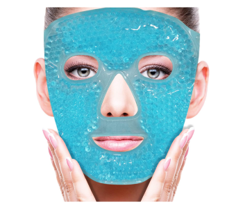 Cold Face Eye Mask Ice Pack Reduce Face Puff, Dark Circles, Gel Beads Hot Heat Cold Compress Pack, Face SPA For Woman Sleeping, Pressure, Headaches, Skin Care, Post Laser in KSA