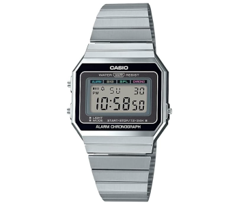 Casio Stainless Steel Digital Wrist Watch A700w-1adf - 36 Mm - Silver in UAE