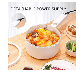Portable Electric Hot Pot Cooker Steamer, Multifunctional Non-stick Pan, Suitable For Ramen, Steak, Egg, Rice, Oatmeal, Soup in KSA