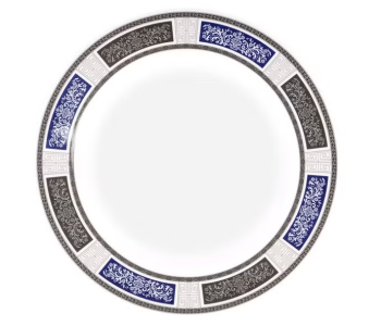 Royalford RF12706 Melamine Ware 10 Inch Deep Dinner Plate - White in UAE