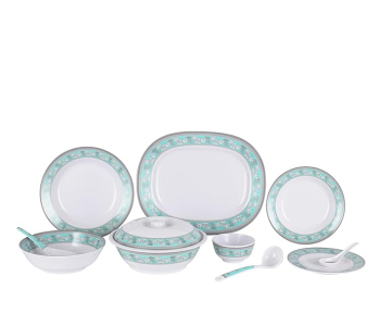 Royalford RF12676 70pcs Melamineware Dinner Set - White in UAE