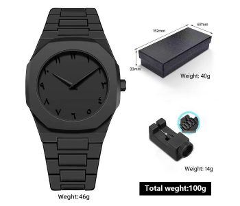 Men's Quartz Watch – Classic Round Dial, Casual & Business Style With Arabic Numerals JPNARB in UAE