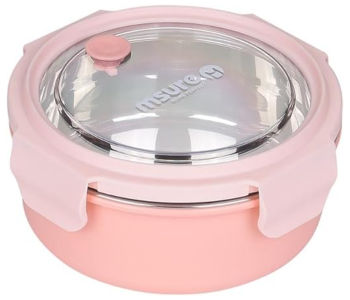 Royalford RF12592 700ml Round Stainless Steel Lunch Box - Assorted in UAE