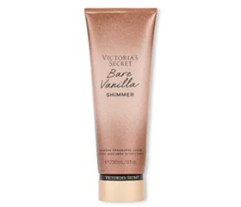Victoria's Secret Bare Vanilla Shimmer Lotion 236ml – Warm Vanilla Glow Body Moisturizer in UAE