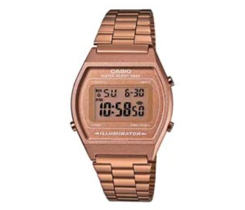 Casio-Women's Water Resistant Stainless Steel Digital Watch B640wc-5adf - 35 Mm - Rose Gold in UAE