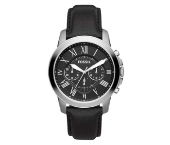 Fossil FS4812 Men's Grant Chronograph Watch 44 Mm - Black in UAE