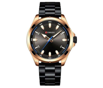 Curren JPN8320BB Men's Stainless Steel Analog Watch 8320 - 46 Mm - Black in UAE