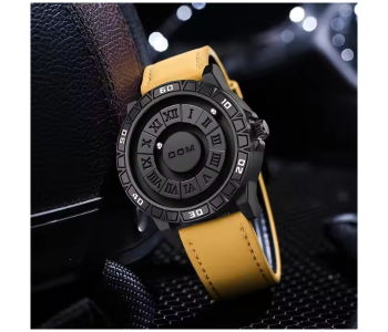 Cool Levitation Leather Luxury Watch Watch For Men Unique Pointer Design Quartz Magneto Business Casual Fashion in UAE