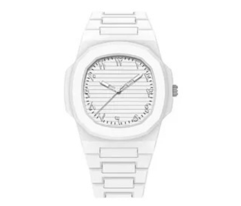 MACON Arabic Aura Watch – Elegant White Dial Watch With Arabic Numerals For Men And Women in UAE