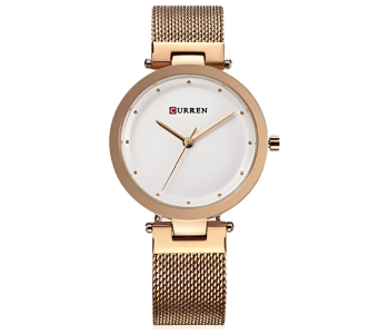 Curren 9005 Women's Mesh Band Quartz Watch - Gold in UAE