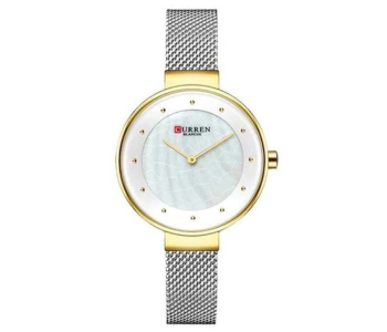 Curren 9032 Original Brand Stainless Steel Band Wrist Watch For Women - Silver in UAE