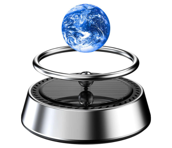 Earth Car Air Freshener Solar Powered Rotating Planet Purifier Interior Autorotation Decor Car Perfume Aromatherapy Diffuser in UAE