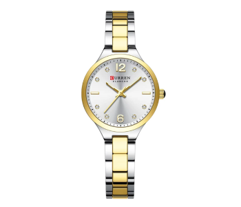 Curren JPN9105SG Blanche Women’s Two -Tone Watch – Elegant Analog Dress Timepiece - Silver And Gold in UAE