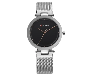 Curren 9005 Women's Mesh Band Quartz Watch - Silver in UAE