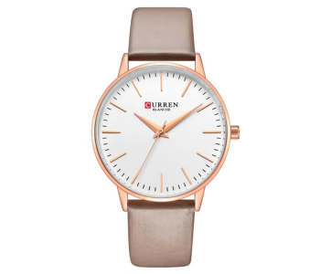 Curren C9021L-3 Girl's Leather Analog Wrist Watch - Brown in UAE
