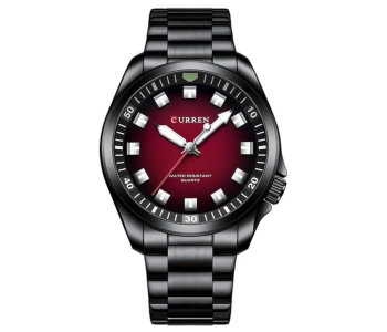 Curren JPN8451BDR Men's Analog Quartz Wristwatch 8451 - Red in UAE