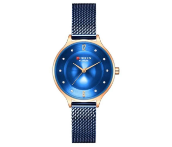 Curren 9036 Women Stainless Steel Analog Watch 31 Mm - Blue in UAE