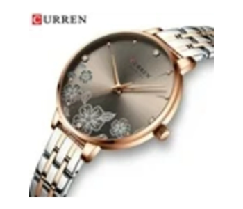 Curren 9068 Flower Women's Quartz Watch 30M Waterproof Stainless Steel Ladies Watch - Silver in UAE