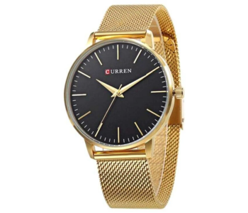 Curren JPN9021GB Women's Water Resistant Analog Watch - Black in UAE