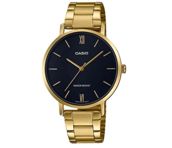 Casio Ltp-vt01g-1budf Stainless Steel Analog Wrist Watch 34 Mm - Gold in UAE