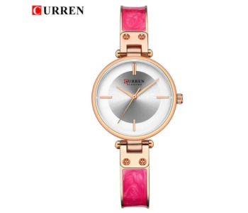 Curren JPN9058RS 9058 Lady Japan Quartz Waterproof Wrist Watch For Girls With Free Box Silver in UAE