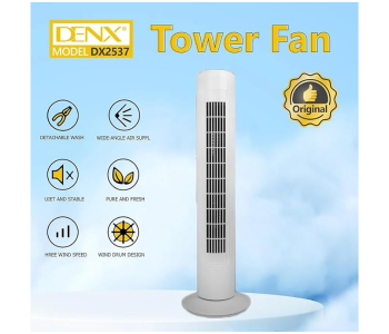Milton Tower Fan 29 Inch 45 Watts White Color Model in KSA