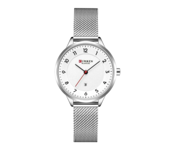 Curren Luxury Women’s Quartz Watch Stainless Steel Sport Wristwatch For Ladies - Silver in UAE