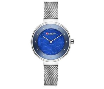 Curren 9032 Original Brand Stainless Steel Band Wrist Watch For Women With Free Box - Silver in UAE