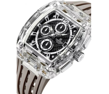 Naviforce 7105 Grey White Men’s Watch | Premium Quartz Analog Stainless Steel Wristwatch in UAE