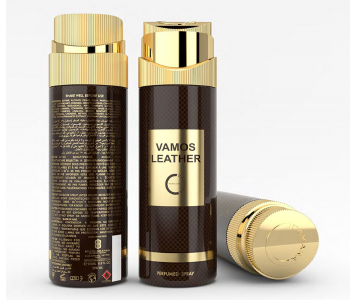 Vamos LEATHER Pour Homme DEO 200 ML in KSA