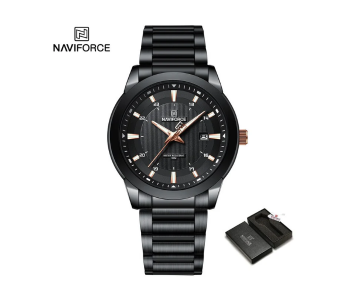 Naviforce NF8029 New Luxury Men Watches Business Luminous Date Clock Stainless Steel BBB in KSA