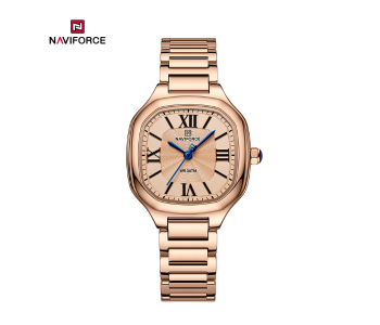 NF5042 Elegant Commuter Ladies’ Waterproof Stainless Steel Watch With Gift For Girls (RGRGRG) in KSA