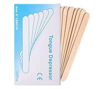 Medical Wooden Tongue Depressor Sticks – 100 Pcs | 6 Inch in UAE