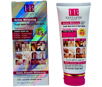 Fantastic Beauty Active Whitening Corrector Cream SPF 45 – Dark Spot Remover, 80g in UAE