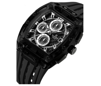Naviforce NF7105 Men's Black White Watch | Stylish Quartz Analog Stainless Steel Wristwatch in UAE