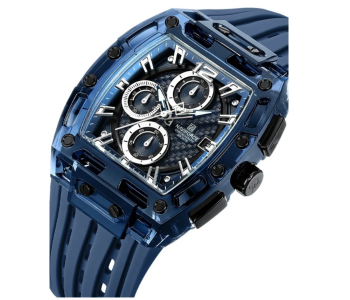 Naviforce 7105 Blue Dial Watch For Men | Elegant Quartz Analog Luxury Stainless Steel Watch in UAE