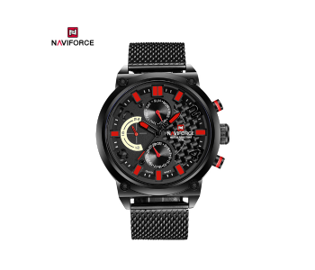 NF9068S Fashion Military Sport Stainless Steel Quartz Waterproof WristWatch For Men BRB in KSA