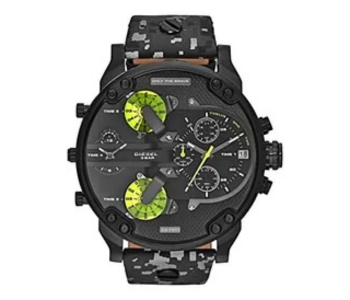 Diesel Fall 2014 DZ7311 57mm Stainless Steel Case Grey Cloth Mineral Men's Watch, Analog Display, Ja in UAE
