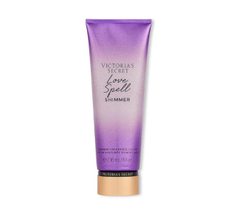 Victoria's Secret Love Spell Shimmer Lotion 236ml – Cherry Blossom Peach Glow Moisturizer in UAE