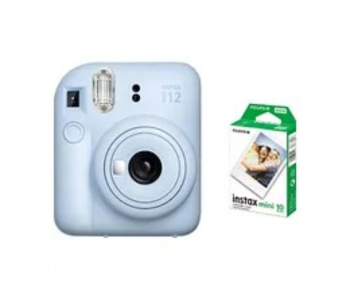 Fujifilm Instax Mini 12 Instant Film Camera With Pack Of 10 Films Pastel Blue in UAE